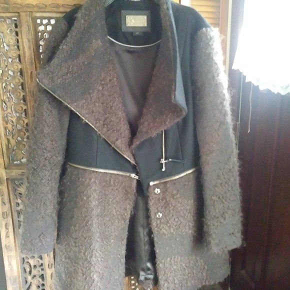 Mackage mixed media convertible wool  coat size SP - Picture 1 of 4